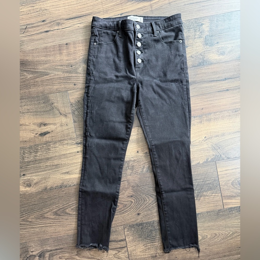 Abercrombie & Fitch High Rise Black Jeans